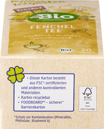 Kräutertee Fenchel (20 Beutel), 40 g