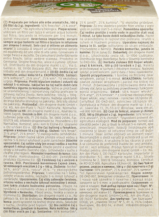 Kruidenthee venkel, anijs &amp; karwij (50 zakjes), 100 g