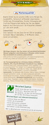 Kräutertee "Guten Morgen" mit Zitronengras & Zitronenverbene (20 Beutel), 30 g