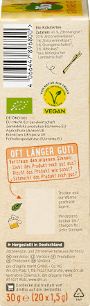 Kräutertee "Guten Morgen" mit Zitronengras & Zitronenverbene (20 Beutel), 30 g