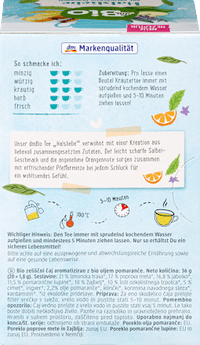 Kruidenthee "Keelliefde" met pepermunt, sinaasappelschil &amp; salie (20 theezakjes), 36 g