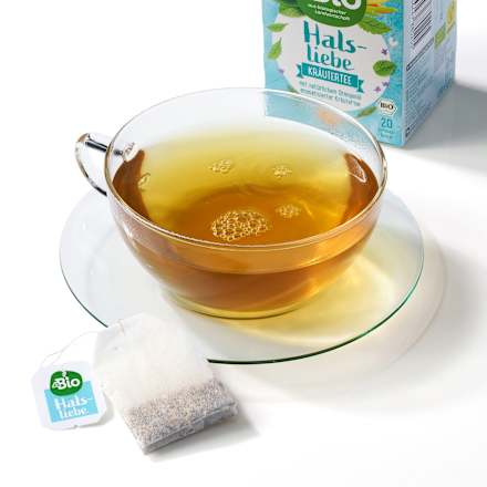 Kräutertee "Halsliebe" mit Pfefferminze, Orangenschale & Salbei (20 Beutel), 36 g