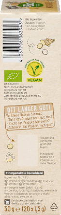 Kräutertee Ingwer (20 Beutel), 30 g
