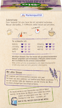 Kräutertee Lavendel & Zitronenverbene (20 Beutel), 40 g