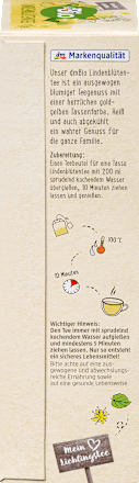Kräutertee, Lindenblüten (20 Beutel), 30 g