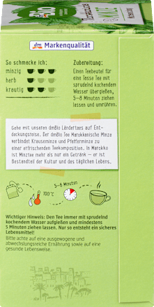 Kräutertee Marokkanische Minze (20 Beutel), 40 g