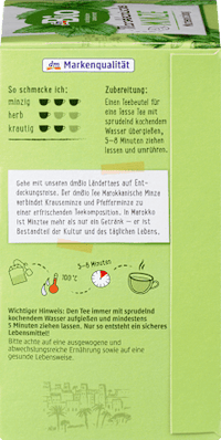 Kräutertee Marokkanische Minze (20 Beutel), 40 g