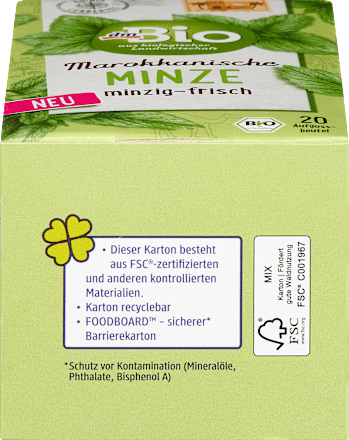 Kruidenthee Marokkaanse munt (20 zakjes), 40 g