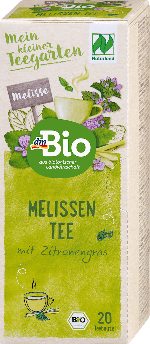 dmBio Infusion de mélisse et citronnelle (20 sachets), 30 g