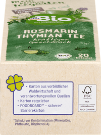 Kräutertee Rosmarin & Thymian (20 Beutel), 30 g