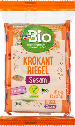 Krokantriegel, Sesam (3x27 g), 81 g