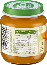 Kürbis pur ab dem 5. Monat, 125 g