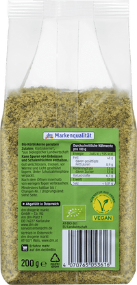 dmBio Kürbiskerne, gerieben, 200 g
