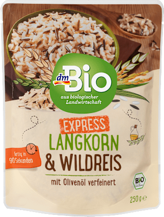 Langkorn & Wildreis mit Olivenöl verfeinert, Express, 250 g