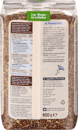 Leinsamen geschrotet, 600 g