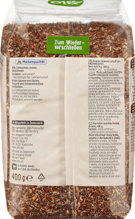 Leinsamen, geschrotet, 400 g