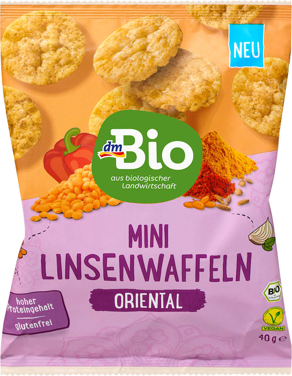 dmBio Linsenwaffeln, Oriental, 40 g