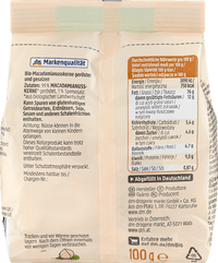 Macadamianüsse, geröstet & gesalzen, 100 g