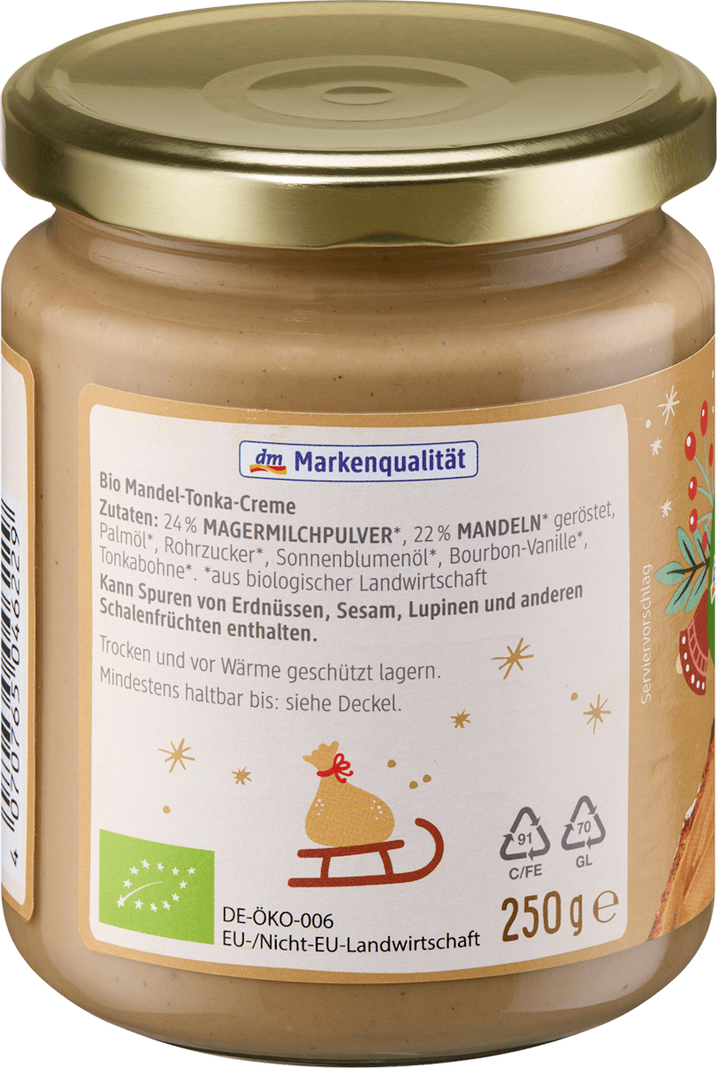 dmBio Mandel Tonka Creme, 250 g