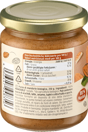 Mandelmus, braun, 250 g