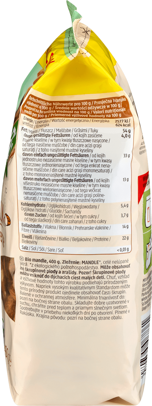 Mandeln, ganze Kerne, 400 g