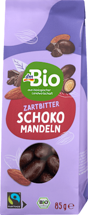 Mandeln in Zartbitterschokolade, 85 g