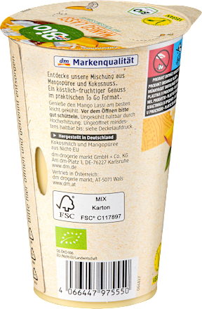 Mango Lassi auf Kokosnussbasis, 230 ml