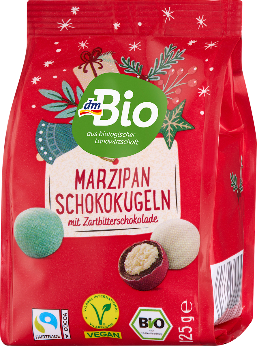 dmBio Marzipan Schokokugeln, 125 g