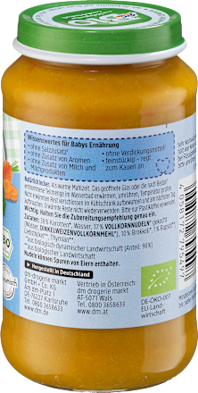 Menü Karotte-Brokkoli mit Dinkelnudeln ab dem 8.Monat, 220 g