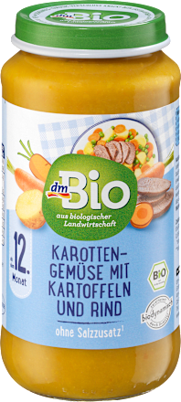 Menü Karotten-Gemüse mit Kartoffeln und Rind ab dem 12. Monat, 250 g