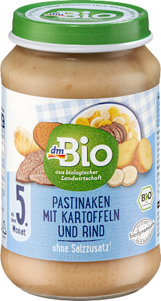 Menü Pastinaken mit Kartoffeln und Rind ab dem 5. Monat, 190 g