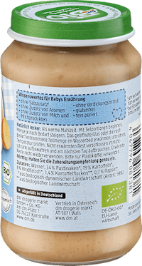 Menü Pastinaken mit Kartoffeln und Rind ab dem 5. Monat, 190 g