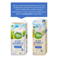 Milch, haltbare Alpenmilch 3,5% Fett, 1 l