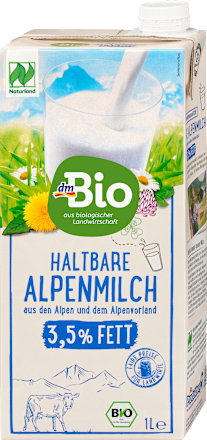 Milch, haltbare Alpenmilch 3,5% Fett, 1 l