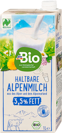 Milch, haltbare Alpenmilch 3,5% Fett, 1 l