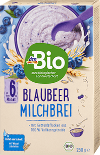 Milchbrei Blaubeere ab dem 6.Monat, 250 g