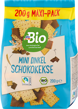 Mini Dinkel Schoko Kekse, 200 g