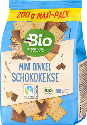 Mini Dinkel Schoko Kekse, 200 g