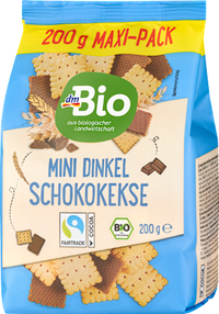 Mini Dinkel Schoko Kekse, 200 g