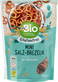 Mini-Salz-Brezeln, glutenfrei, 80 g