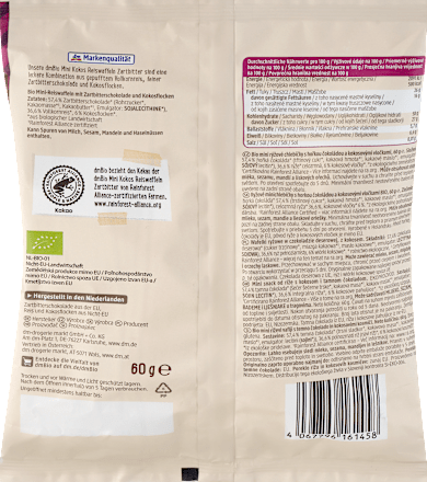 Mini Schokoreiswaffel Kokos Zartbitter, 60 g