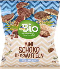 Mini Schokoreiswaffel Vollmilch, 60 g