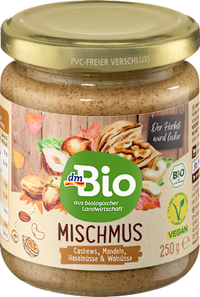 Mischmus aus vier Nusssorten, 250 g