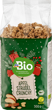 dmBio Müsli Crunchy, Apfelstrudel, 500 g