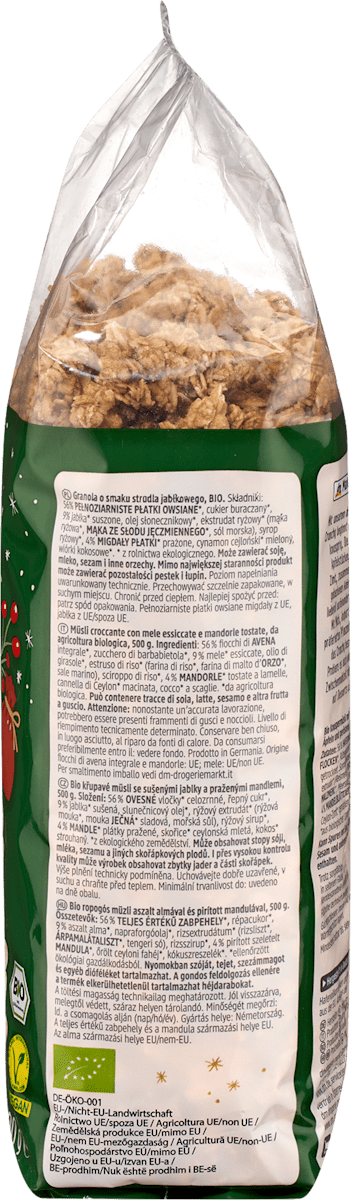 dmBio Müsli Crunchy, Apfelstrudel, 500 g