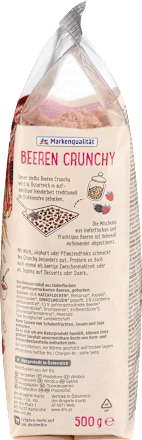 Müsli Crunchy, Beeren, 500 g