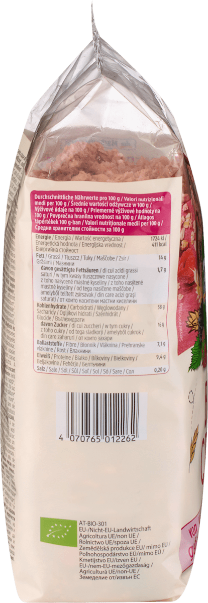 Müsli Crunchy, Beeren, 500 g
