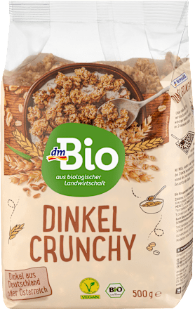 Müsli Crunchy, Dinkel, 500 g