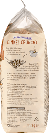 Müsli Crunchy, Dinkel, 500 g