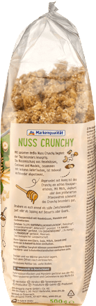 Müsli Crunchy, Nuss mit Honig verfeinert, 500 g
